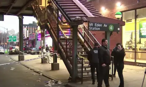 Стрелба с убит в метрото на Ню Йорк ВИДЕО - 1