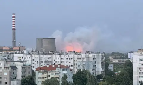 Пожар се разрази в района на ТЕЦ „София“ - 1