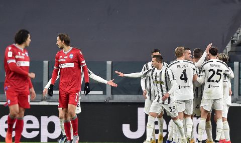 Ювентус е на 1/2-финал за Купата на Италия след разгром срещу СПАЛ - 1