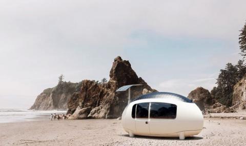 Автономна къща с форма на яйце за живеене извън града - 1