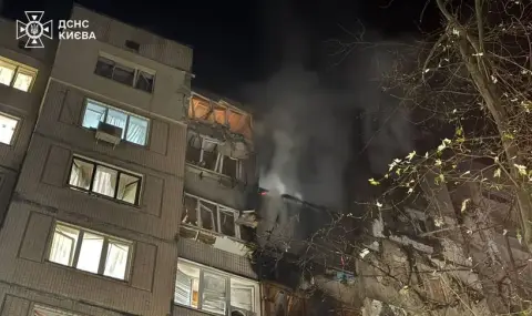 Четирима убити и шестнадесет ранени при масирана руска атака с дронове и ракети в Киев ВИДЕО