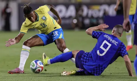 Бразилия победи Хърватия в контрола, Игор Тиаго с дебютен гол - 1