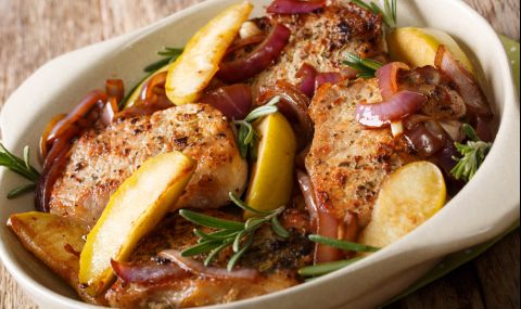 Рецепта за вечеря: Печено свинско с глазиран сос - 1