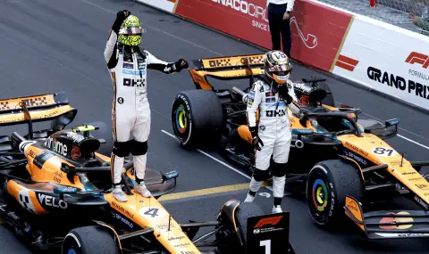 Ландо Норис триумфира в Гран при на Монако - 1