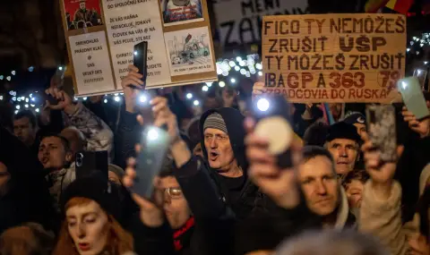 В Словакия имаше протести срещу правителството на Роберт Фицо - 1