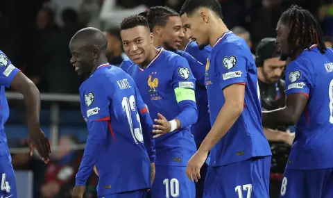 Франция разгроми Украйна и си осигури място на Мондиал 2026 - 1