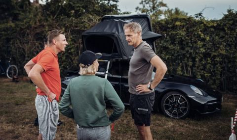 Шефът на Porsche спал в палатка на покрива на 911 - 1