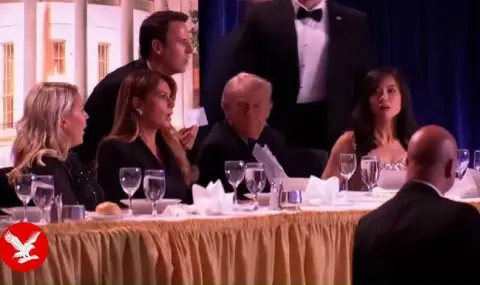 Trump was evacuated from the stage of a White House event due to a gunman  - 1