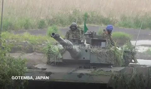 Снаряд се взриви в оръдието на танк в Япония, загинаха трима от екипажа