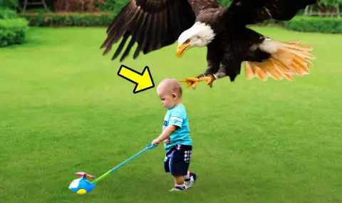 An eagle tried to pick up a baby in Norway, the forester killed the bird  - 1