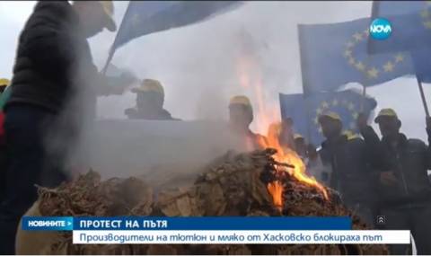 Протест на фермерите блокира София - 1