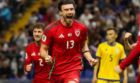 Уелс победи минимално Казахстан и излезе начело в групата - 1