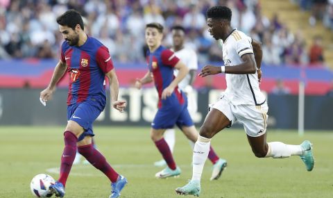 Орелиен Чуамени със счупена костица на крака от мача с Барселона - 1