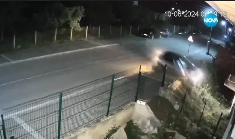 В Годеч: Автомобил изхвърча от пътя и се приземи в двора на къща  - 1