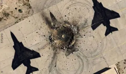 САЩ и Израел хабят скъпите си ракети по "нарисувани" ирански самолети ВИДЕО - 1