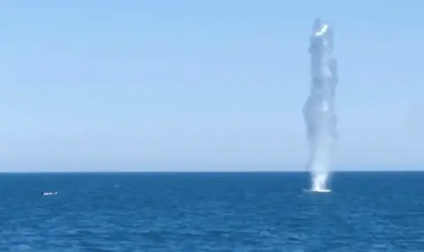 Унищожиха дрейфащ дрон край Кранево