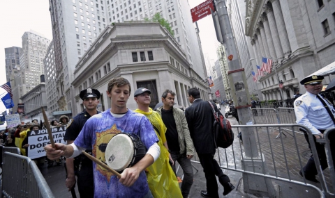 Отново протест в Ню Йорк срещу Уолстрийт (видео) - 1