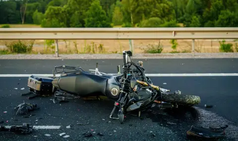 Млад моторист се заби в крава на пътя и загина - 1