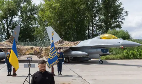 Украински изтребител F-16 се разби - 1