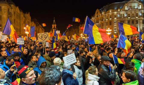 Румънци зад граница се прибраха за протест - 1