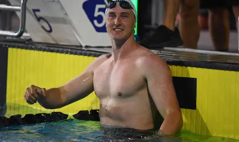Светът на плуването е в еуфория след историческо постижение на Камерън Макевой (ВИДЕО) - 1