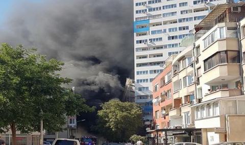 Голям пожар в бургаския квартал &quot;Лазур&quot; - 1
