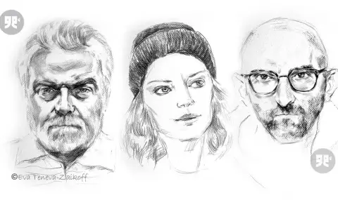 Графични портрети на Теодора Духовникова, Владимир Пенев, Татяна Лолова и Христо Попов в нова изложба за Деня на българското кино - 1