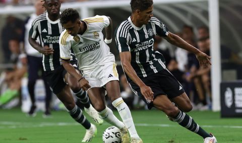 Реал Мадрид удари Ман Юнайтед с дебютен гол на Белингам и шедьовър на Хоселу (ВИДЕО) - 1