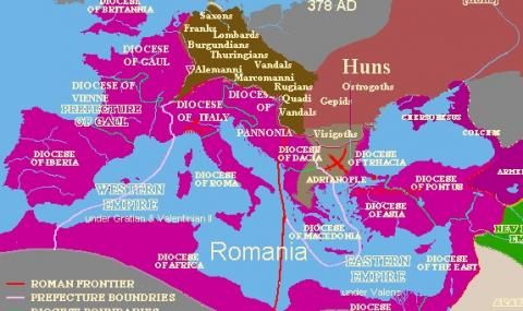 17 януари 395 г. Разделянето на Римската империя - 1