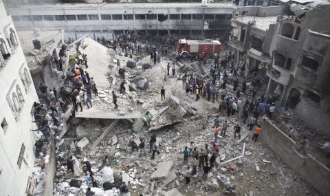 Израелски огън разруши тв офиси в Газа - 1