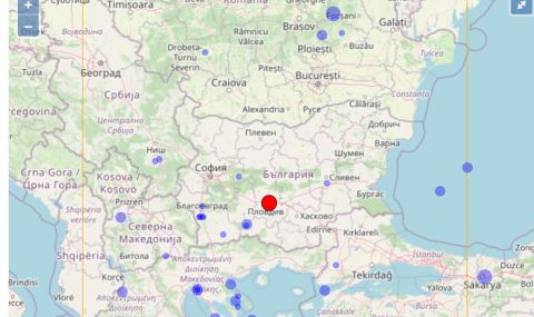 Земетресение бе усетено в Пловдив преди минути (обновена) - 1