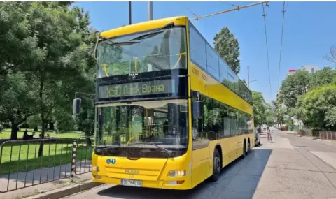 Пускат двуетажни автобуси по линия от Централна гара до летището в София - 1