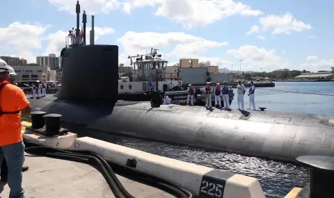 US Nuclear Submarine Enters Port of Pusan, South Korea  - 1