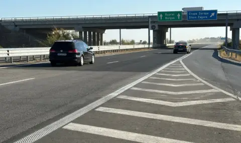 Ремонти променят движението в два участъка на магистрала „Тракия“  - 1