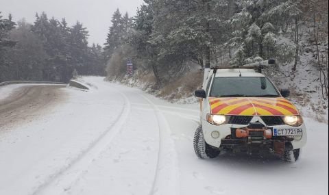 Коли и камиони без зимни гуми блокират и снегопочистването - 1
