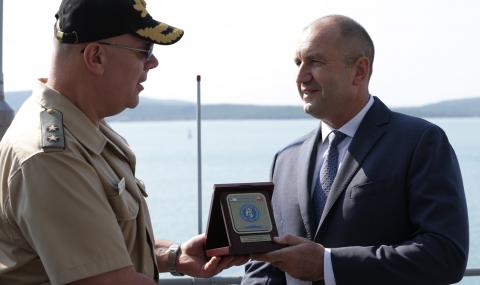 Президентът наблюдава военноморското учение с международно участие "Бриз 2020" (СНИМКИ) - 1