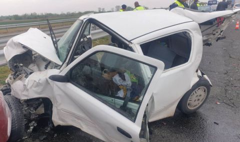 Семейство е най-пострадало от верижната катастрофа на АМ "Тракия" - 1