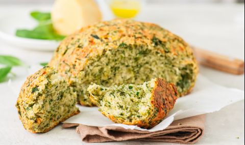 Рецепта на деня: Здравословно хлебче от нахут и спанак - 1