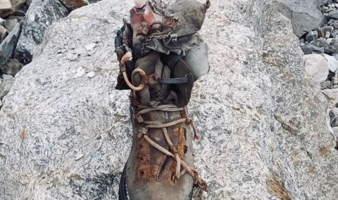52 г. по-късно откриха обувката на изчезналия алпинист Гюнтер Меснер - 1