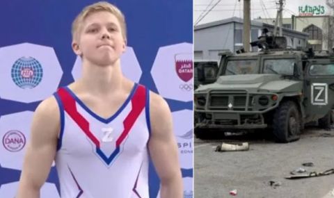 Разследват гимнастика, подкрепил руската инвазия в Украйна на Световната купа в Доха - 1