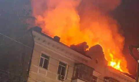 Украинска атака подпали жилищни сгради и предприятие в Ростов на Дон 