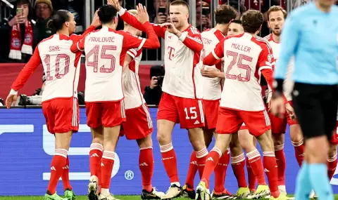 Байерн Мюнхен е на 1/4-финал в Шампионска лига след класика срещу Лацио - 1
