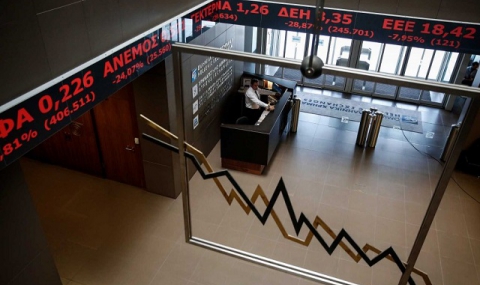Банките отново дърпат борсата в Атина надолу - 1