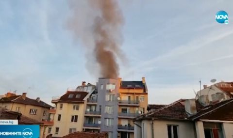 Пожар в жилищна сграда в София - 1
