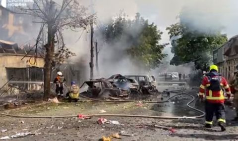 Обстрел на село Константиновка в Донецка област (ВИДЕО) - 1