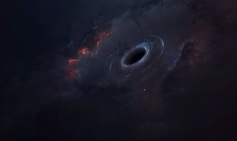 "Бягаща" черна дупка колкото 20 млн. слънца броди из Космоса - 1