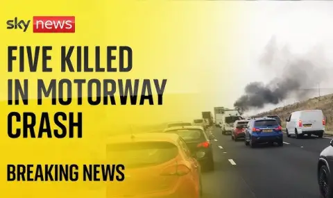 Five killed in UK motorway crash VIDEO  - 1