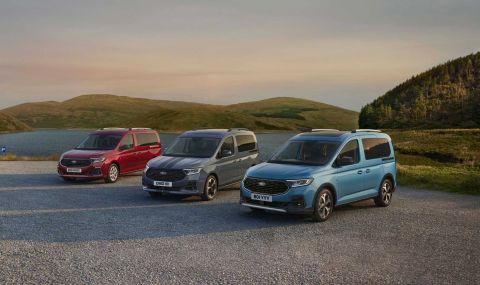 Новият Ford Tourneo дебютира с огромна решетка и множество прилики с VW Caddy - 1