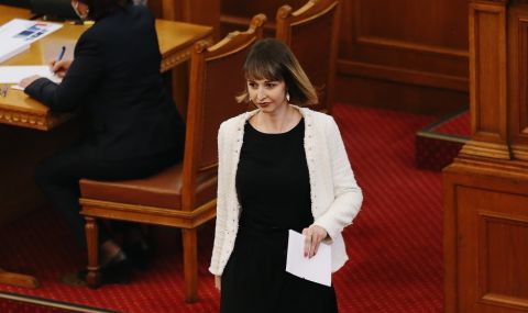 Депутатка от ПП превъзнася Кирил Петков от трибуната (ВИДЕО) - 1