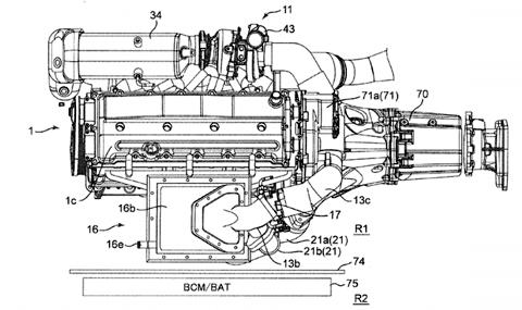 Mazda патентова двигател с 3 компресора - 1